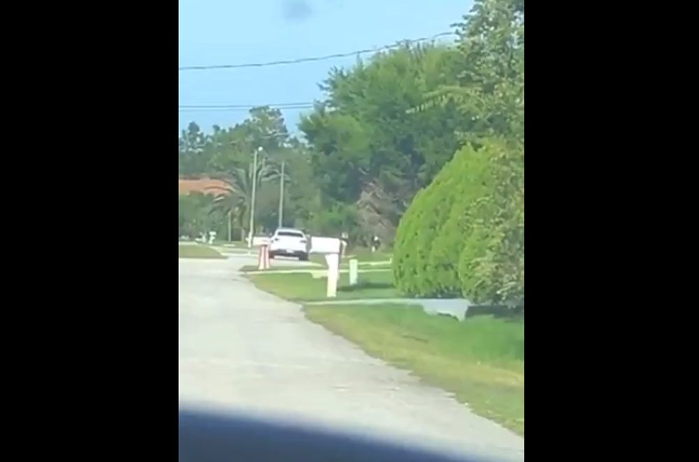 A screen shot of one of the videos the alleged assailant took--of a sheriff's deputy's patrol car as the deputy was investigating allegations of threats by the same 17 year old making the video. (FCSO)