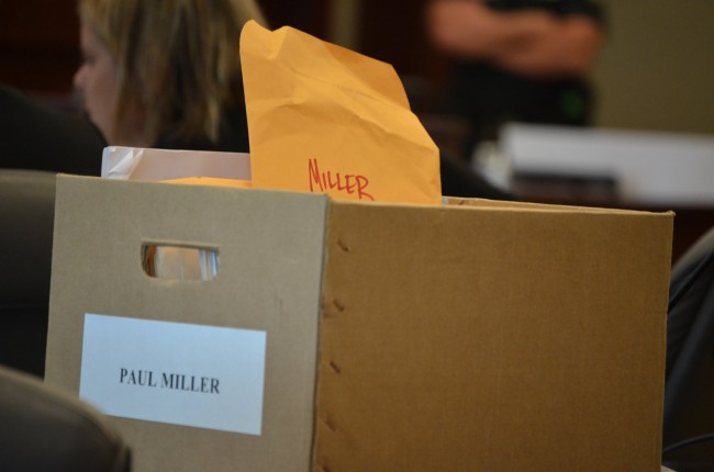 Miller's life was reduced to a case in a prosecutor's box. (© FlaglerLive)