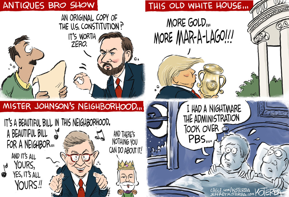 What's worse than cuts to PBS? by Jeff Koterba, patreon.com/jeffreykoterba