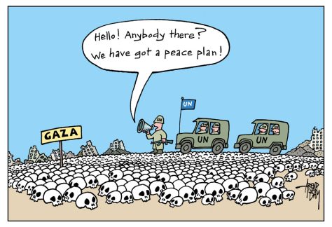 peace plan Gaza by Arend van Dam, politicalcartoons.com