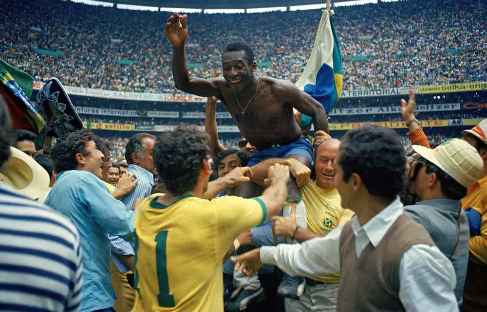 Pele: Held aloft as the embodiment of the beautiful game. 