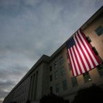 The Pentagon doesn't get the irony of wrapping itself in the flag. (Andrew Harnik/Getty Images)