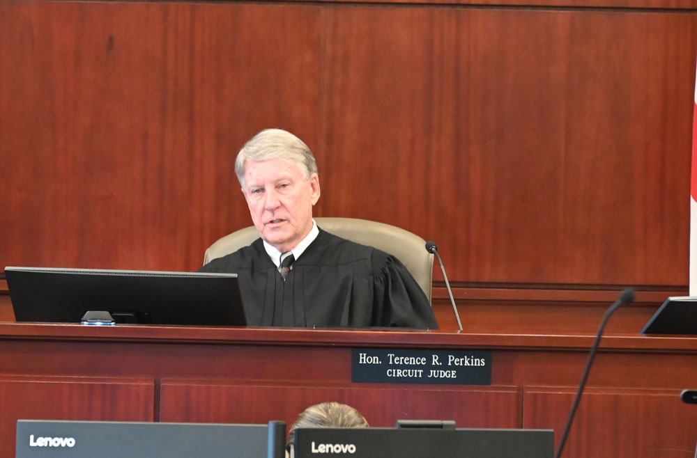 Circuit Judge Terence Perkins, now a senior judge, has been sitting in for Circuit Judge Dawn Nichols on occasion. (© FlaglerLive)