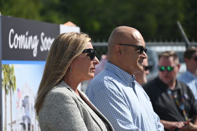 Jorge Salinas and Heidi Petito were a team. (© FlaglerLive)