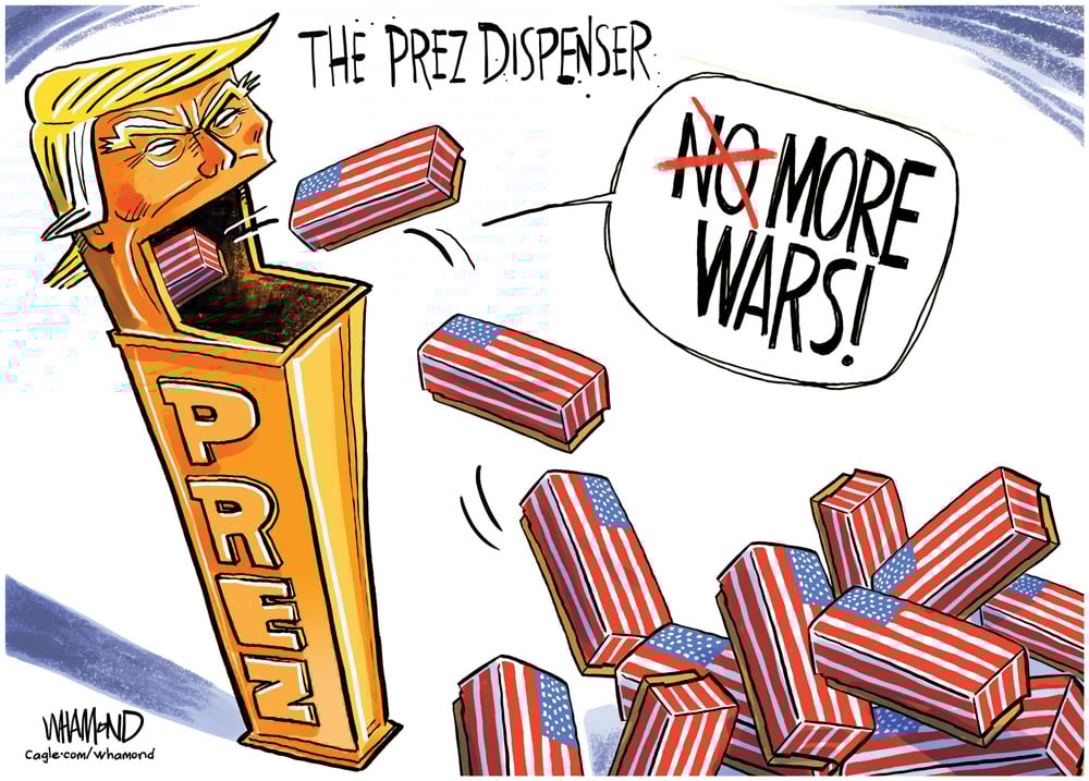 Iran war casualties by Dave Whamond, Canada, PoliticalCartoons.com