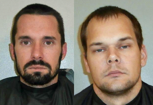 Daniel Garrett Lindsey, 29, left, and Matthew Dalton Barker, 27.