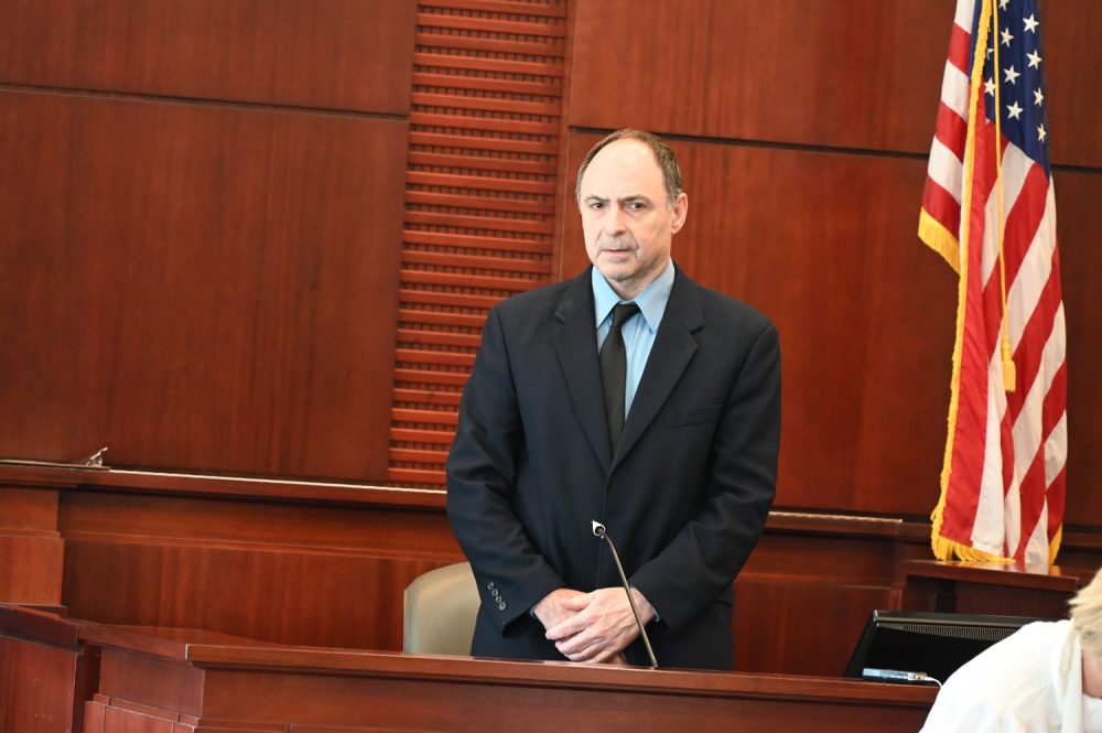 Philip Martin before he testified in a four-day trial that ended with his conviction on three counts today in Bunnell. (© FlaglerLive)