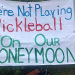 Sign displayed at a protest at Honeymoon Island State Park on Aug. 27, 2024. (Photo by Mitch Perry/Florida Phoenix)