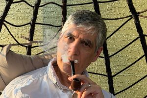 The incurable snob's attempted impression of Simenon. (© FlaglerLive)