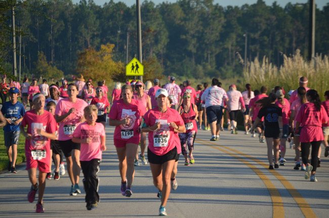 Time for the Pink Army 5K from Florida Hospital Flagler through Town Center this Sunday. See below. (© FlaglerLive)