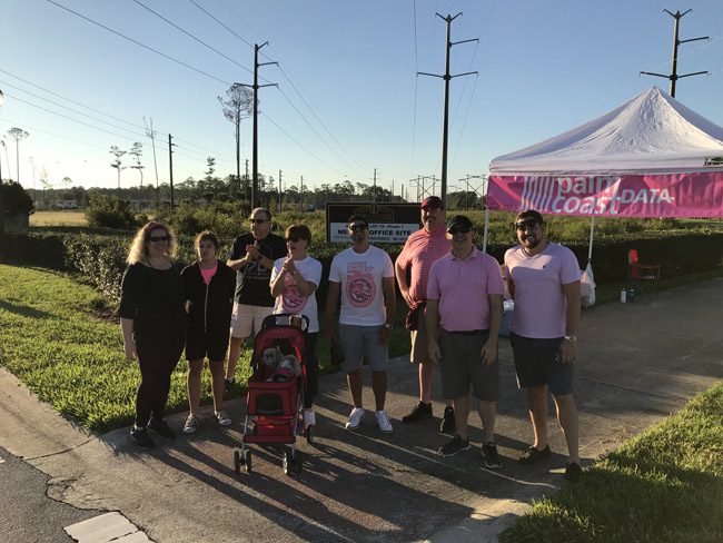 Palm Coast Data's Pink Ar,y team was among the contributors to a total haul of $16,694 raised for mammograms and diagnostic tests for local women in the annual event organized by AdventHealth Palm Coast. (Palm Coast)