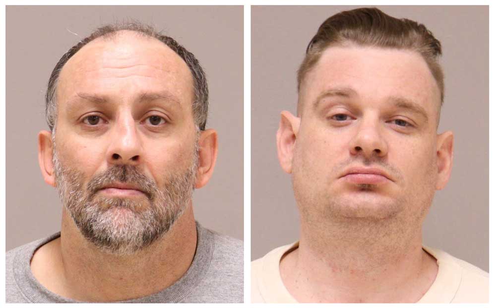 Barry Croft Jr., left, and Adam Fox were found guilty by a federal jury on charges related to a 2020 plot to kidnap Michigan Gov. Gretchen Witmer. (Kent County Sheriff's Office 