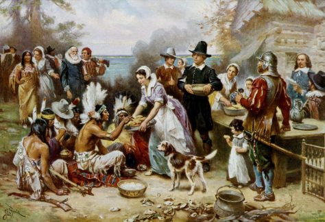 ‘The First Thanksgiving, 1621,’ by Jean L. G. Ferris. Library of Congress