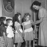 Children in Tallahassee getting the polio vaccine. (Leon County Health Department)