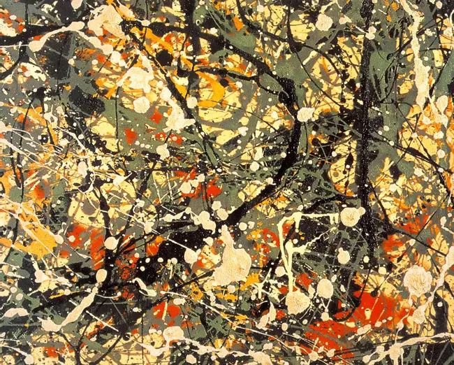 Jackson Pollock's No. 8.