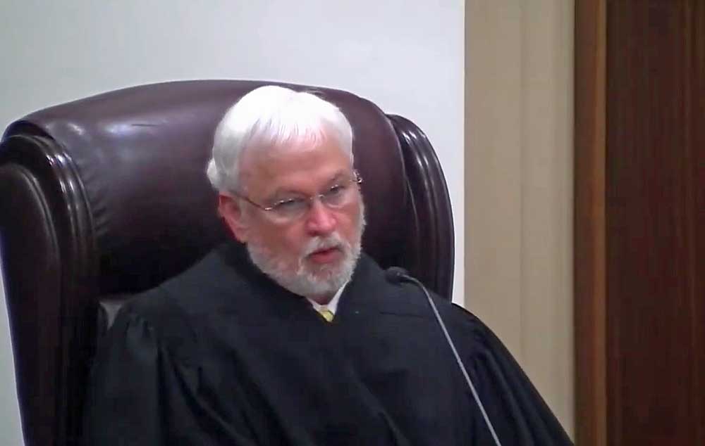 Supreme Court Justice Ricky Polston tendered a letter of resignation today, months after standing for retention. (© FlaglerLive via Florida Channel)