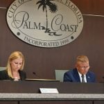 Palm Coast City Council member Theresa Pontieri is not supportive of Mayor Mike Norris's proposed "austerity resolution." (© FlaglerLive)