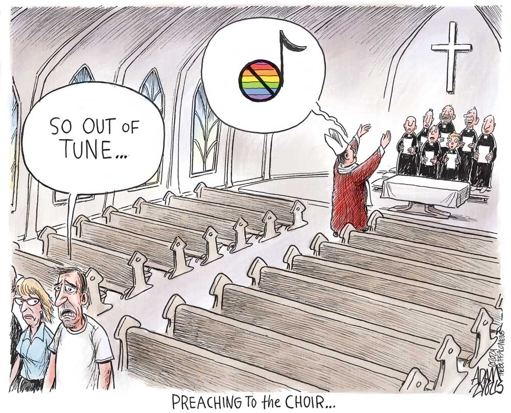 LGBTQ and the Catholic Church by Adam Zyglis, The Buffalo News, NY