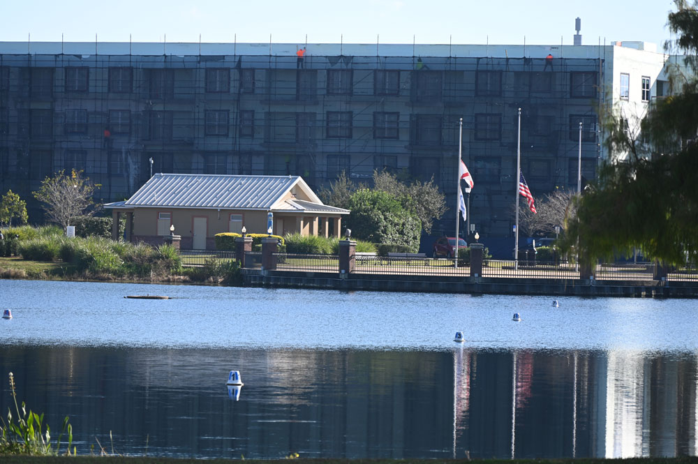 The Promenade, a massive mixed-use development rising in Town Center, is among several construction projects in the 1,557-acre development zone. (© FlaglerLive)