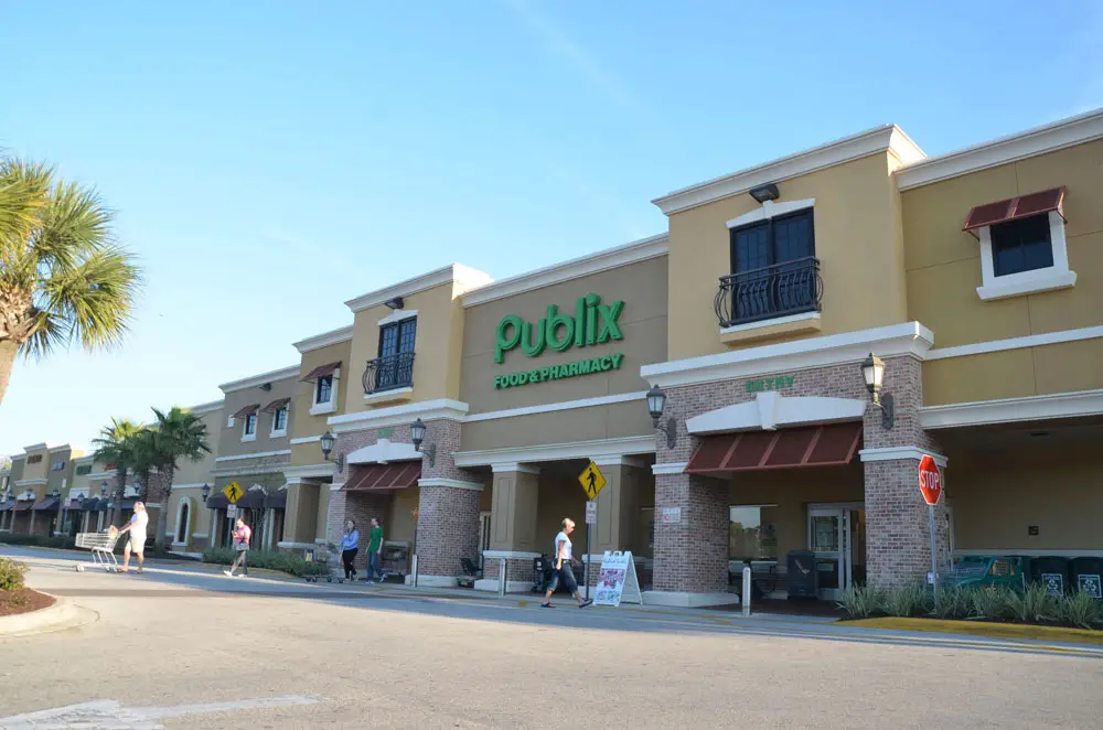 The Publix store in Palm Coast's Town Center is one of four Publix locations where vaccines are being made available, by appointment only. (© FlaglerLive)