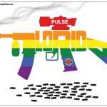 Today is the fifth anniversary of the Pulse massacre at the gay nightclub in Orlando, where the shooter murdered 49 people. A commemorative march and vigil is scheduled for this evening in Flagler Beach. See below. Above,