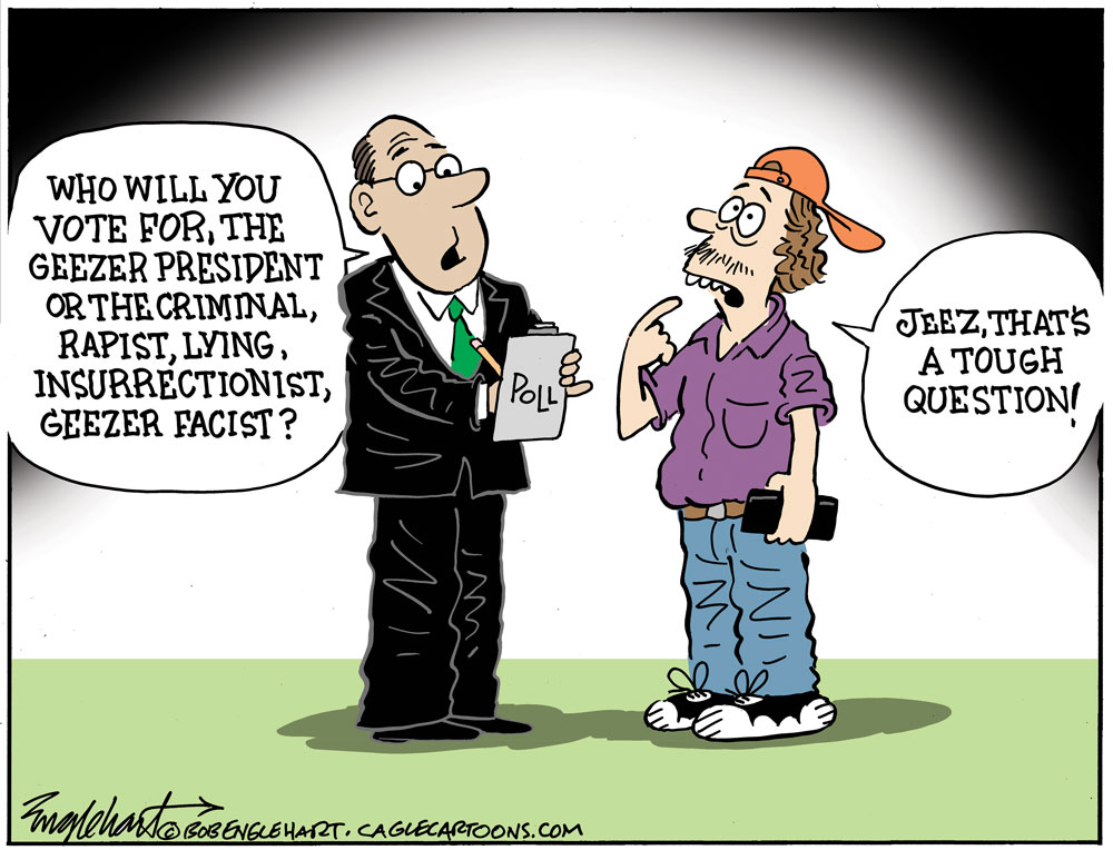 An Honest Poll by Bob Englehart, PoliticalCartoons.com