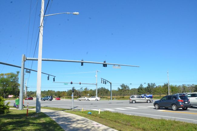 The new Race-Trac gas station will be at the northeast corner of Old Kings Road and State Road 100, and opens later this year. (c FlaglerLive)