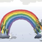 The rainbow of these times by Becs, CagleCartoons.com