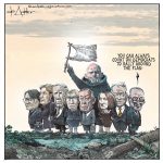Democrats rally around the flag by Michael de Adder, CagleCartoons.com