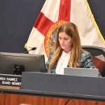 School Board member Lauren Ramirez volunteered a request to the Florida Ethics Commission for an opinion on potential conflicts of interests between her private business and the district. (© FlaglerLive)