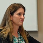 Lauren Ramirez was elected to the School Board last August and seated in November. (© FlaglerLive)