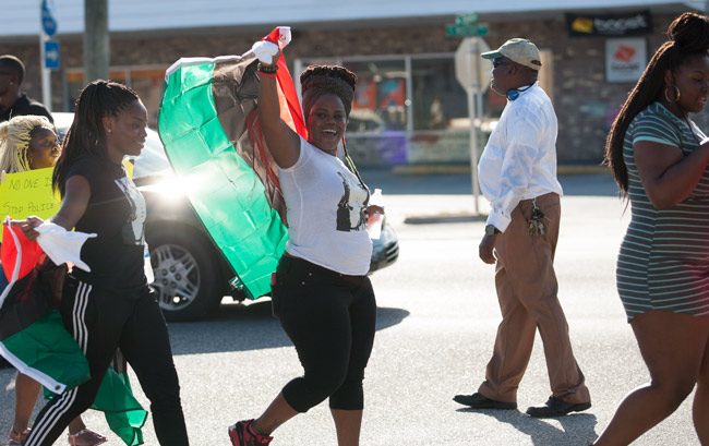 jon hardison black lives matter march