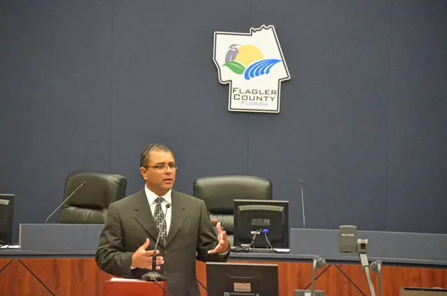 Raul Zambrano, who sat on Flagler's felony court previously, is the Chief Judge of the Seventh Judicial Circuit, which includes Flagler, Volusia, St. Johns and Putnam counties, or about 1 million residents. (© FlaglerLive)