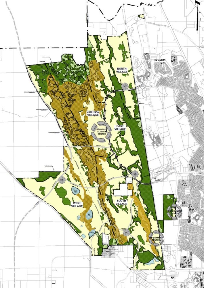 A conceptual version of the Raydient plan for the so-called western expansion.