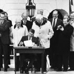 Social Security has lasted as long as it has thanks to the bipartisan deal that President Ronald Reagan and congressional leaders hammered out in 1983. AP Photo/Ed Reinke