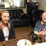 Annamaria Long, executive officer of the Flagler Home Builders Association, today taped her first show as co-host of Real Estate Matters, the show that marked its 10-year anniversary today, with Toby Tobin as its permanent host since its inception. (© FlaglerLive)