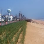 A rebuilt beach at the south end of Flagler Beach. (© FlaglerLive)