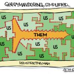Gerrymandering simplified by John Cole, PoliticalCartoons.com