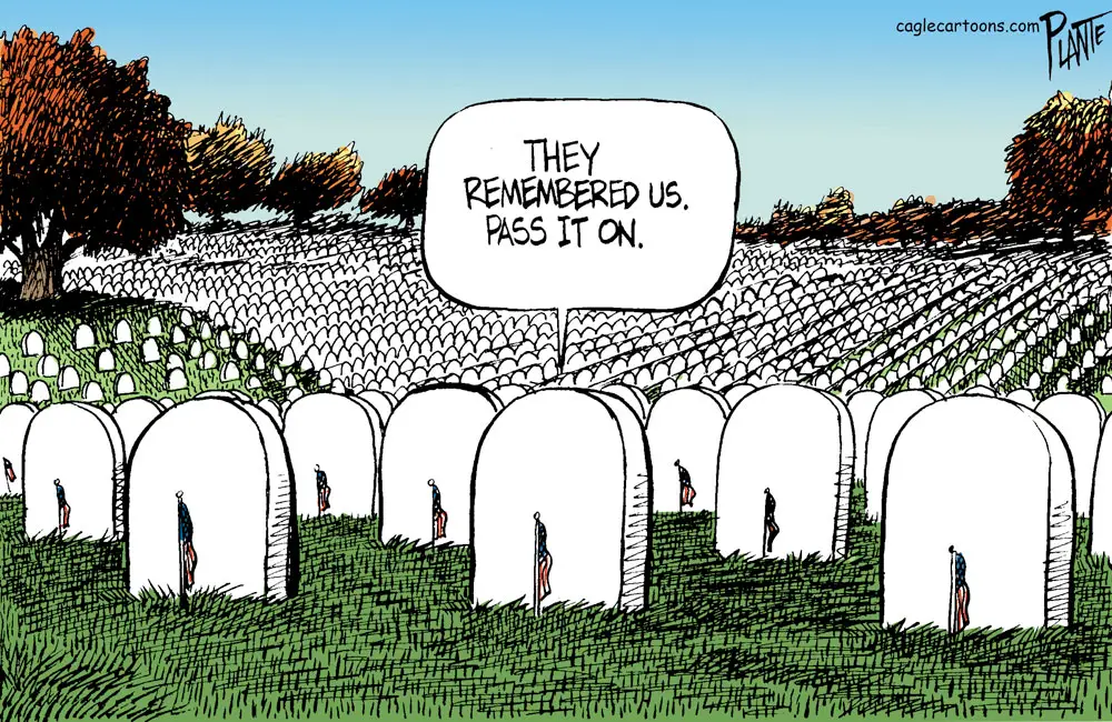 The Remembering by Bruce Plante, PoliticalCartoons.com