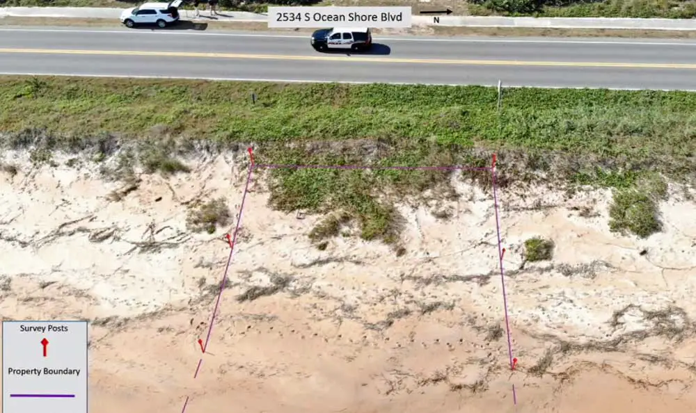 One of the two dune "remnants" Cynthia d'Angioliniowns, and for which Flagler County has been seeking an easement. (Flagler County)