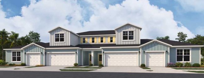 A rendering of a town home at the Hammock at Palm Harbor, a project whose final plat the City Council approved last week.
