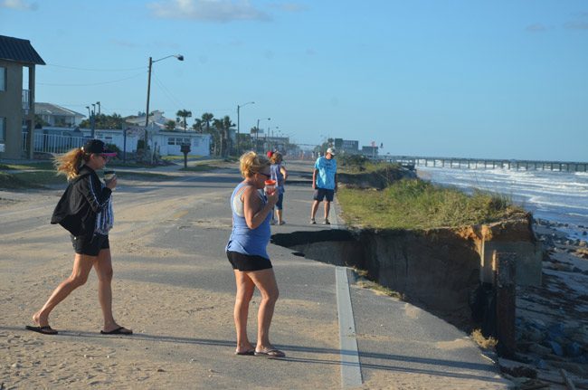 What beach protection is seeking to stop in Flagler Beach. But it's been a recurring battle rather than a winnable one. (© FlaglerLive)