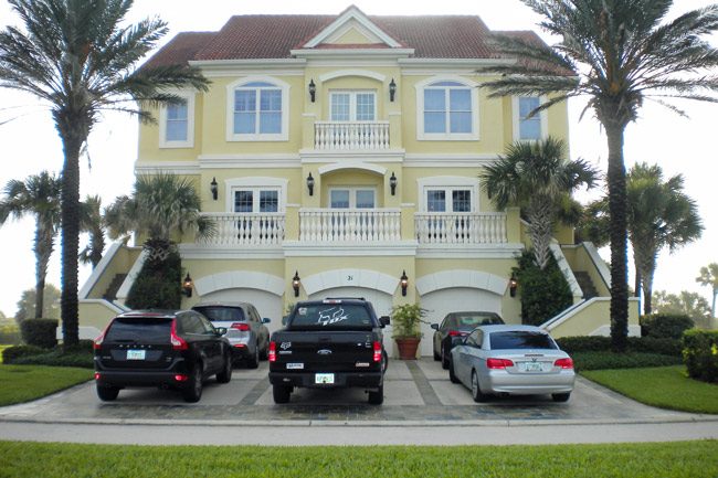 A short-term rental house on the barrier island in Flagler County. (© FlaglerLive)