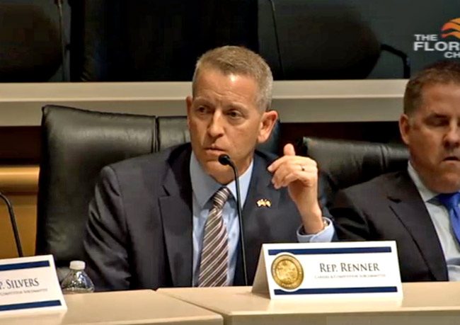 Rep. Paul Renner's opposition to a vacation-rental bill was not enough to convince a House subcommittee this morning to kill the bill. (Florida Channel)
