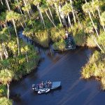 The search and rescue for the lost kyacker took place in Bulow Creek. (Flagler County Fire Flight)