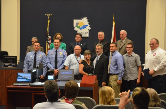 A prodigal moment at the County Commission. Click on the image for larger view. (© FlaglerLive)