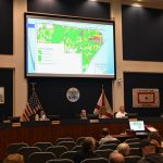 The mega-development called The Reserve at Haw Creek, an 8,000-home project, looms over the Bunnell City Commission, which last Monday refused to allow the developer to lower the ratio of open space by 10 percent. (© FlaglerLive)