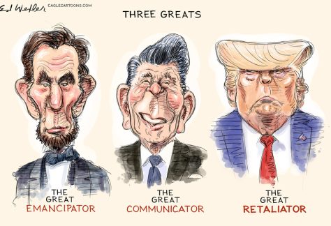 The Great Retaliator by Ed Wexler, CagleCartoons.com