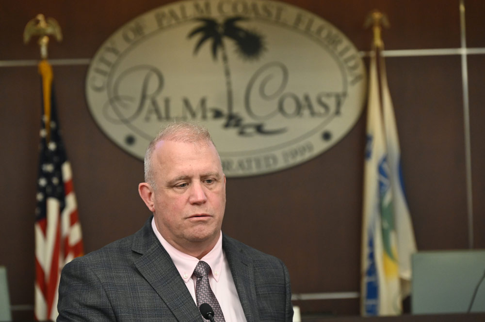 Rich Hough, the last candidate for Palm Coast City manager, has withdrawn. (© FlaglerLive)