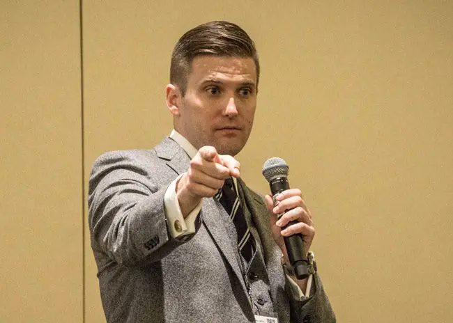 Richard Spencer heads the  the National Policy Institute, a racist think tank that advocates a whites-only nation. (V@s)
